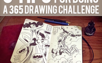 Illustrator Scott DuBar's five tips for how to successfully complete a daily drawing challenge.